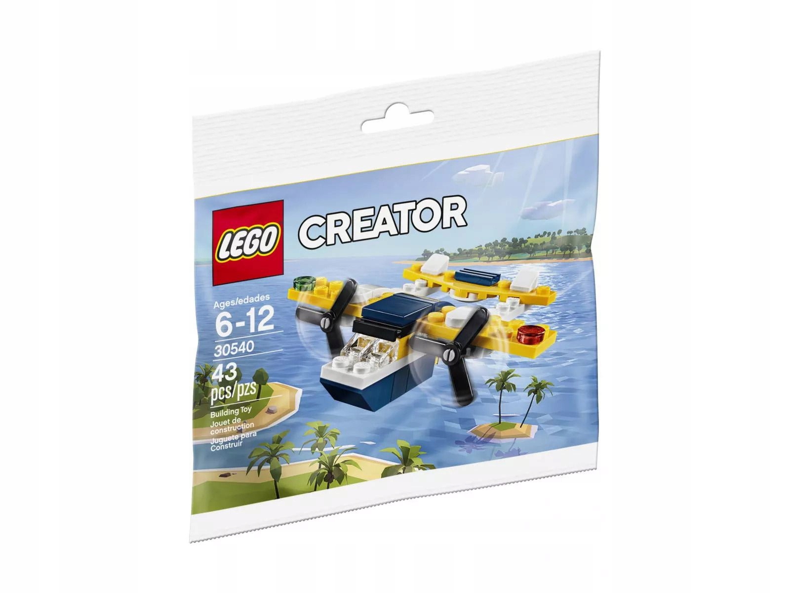 Originální Lego 30540 Creator Žlutý dvouvrtulový letoun Stavebnice kostky