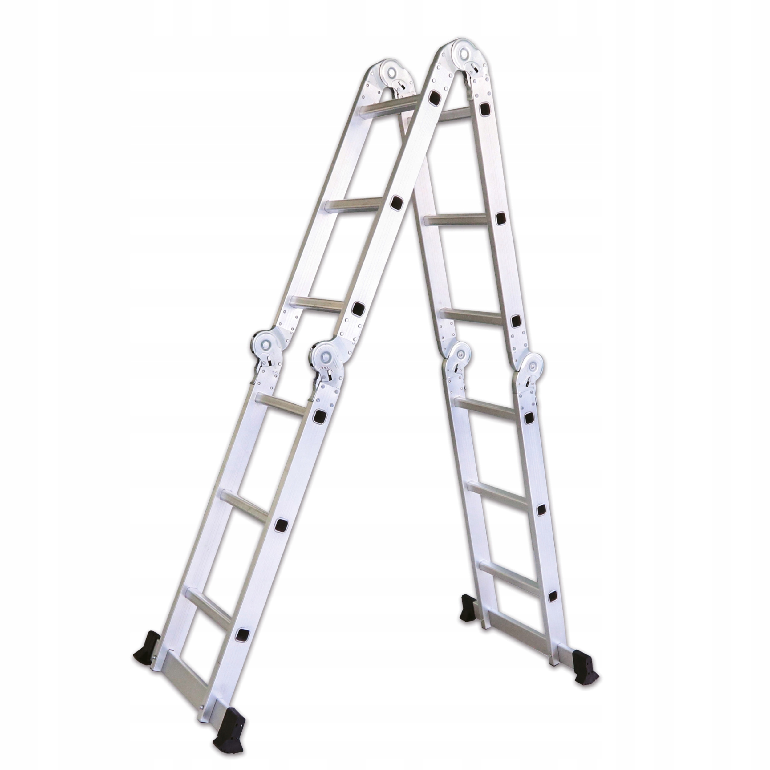 Rebrík z hliníka multifunkčný, skladací, 3,7 m