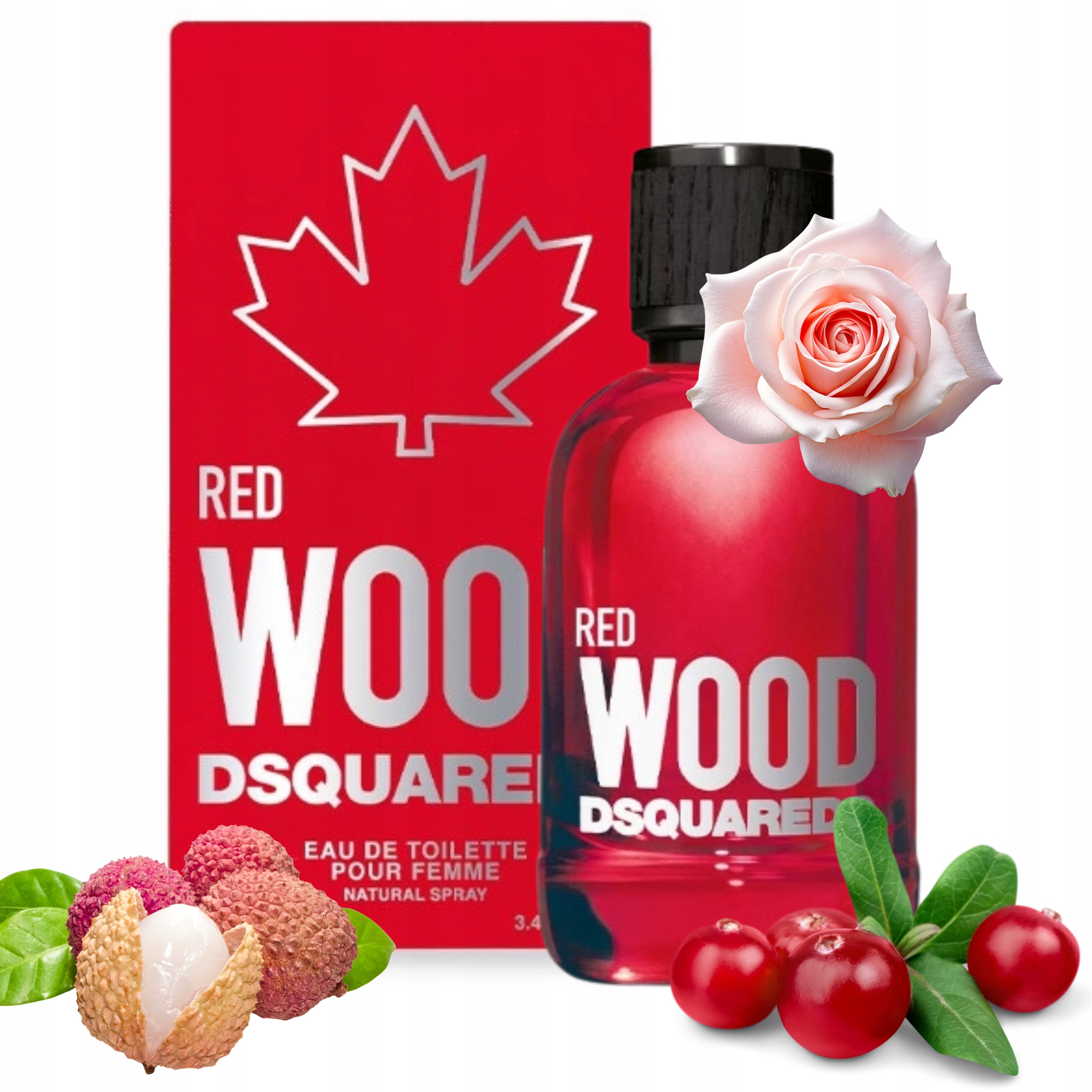 Perfumy Damskie DSQUARED2 Red Wood 100 ml woda toaletowa Edt