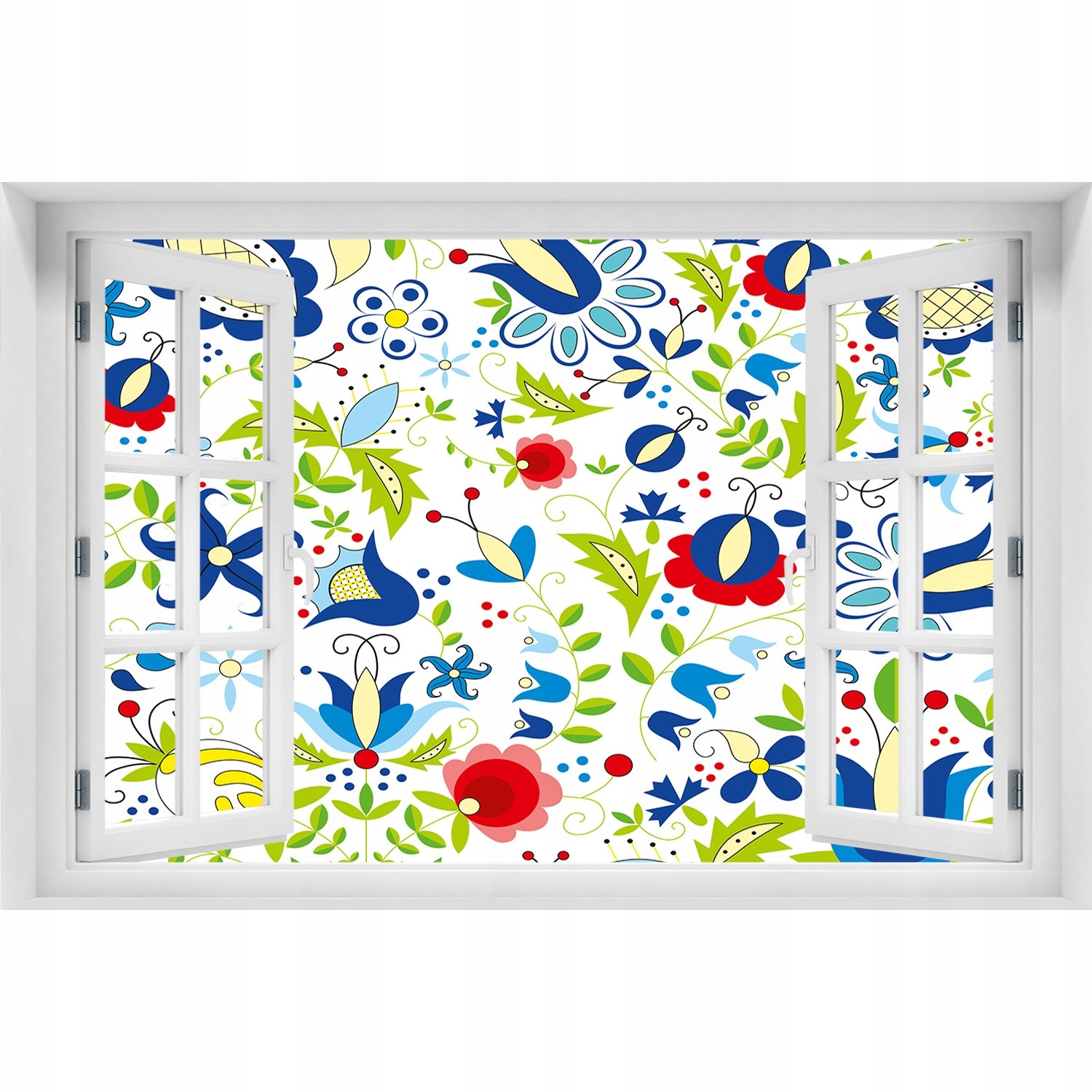 

3D Okno Naklejka na ścianę Etniczny wzór 150x100