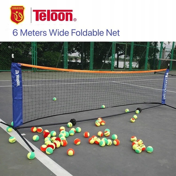 SIATKA TENISOWA TELOON NET6 0,85 / 6M PRZENOŚNA Marka bez marki