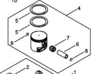 Batohový piest na dúchadlo Echo PB-8010 P100-012460