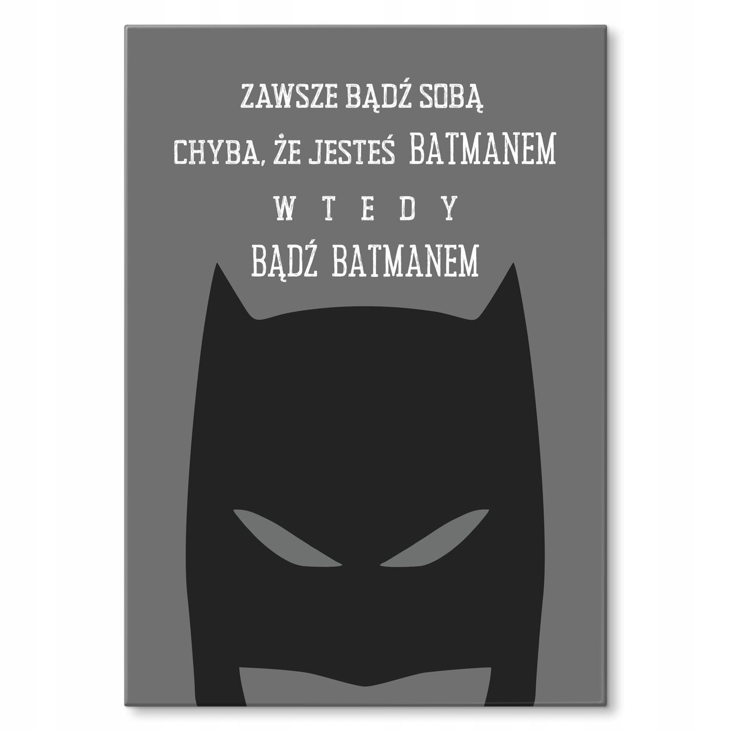 

Ozdoba Blacha Metalowa Nowoczesna Batman Napis