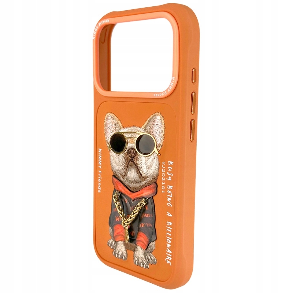 Nimmy Glasses Cool Dog do iPhone 17 Pro Pomarańczowy