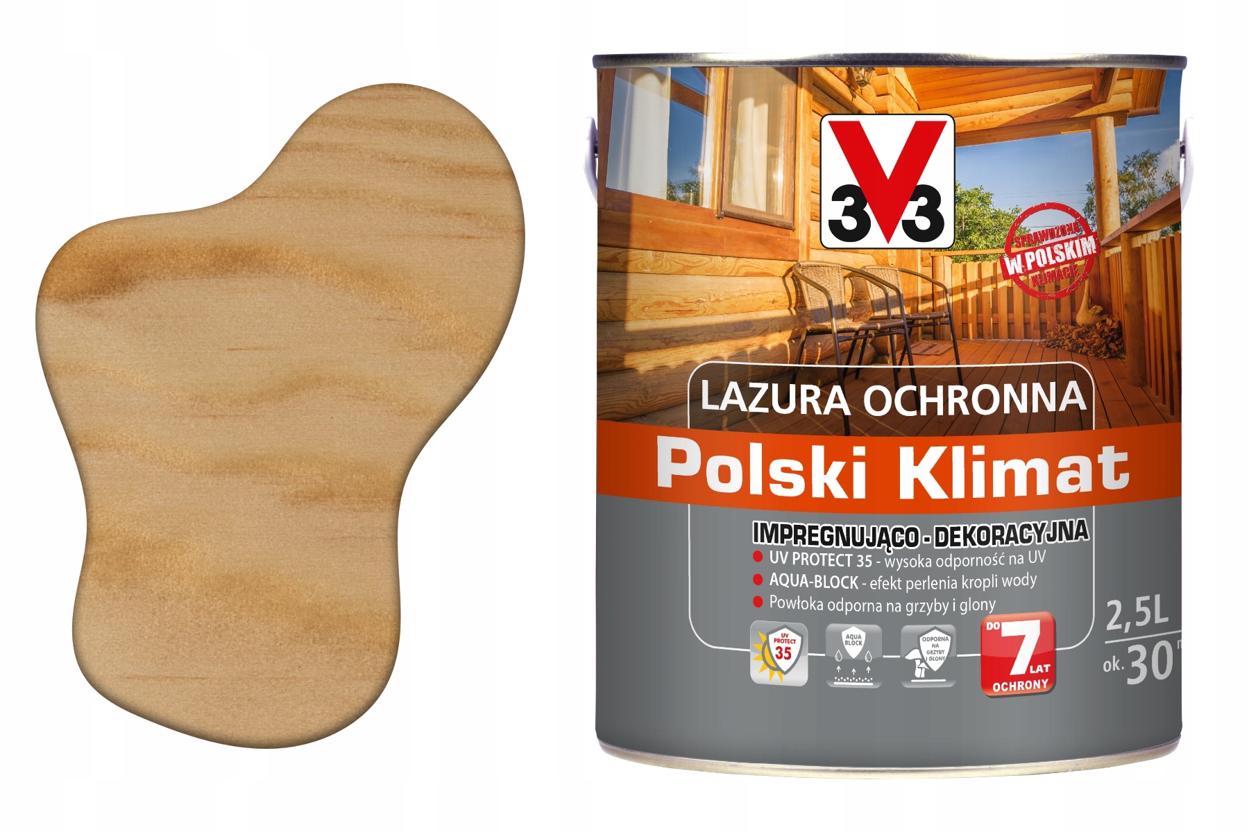 Wydajna Lakierobejca Wiezby Dach Impregnat Dekoracyjna Do Drewna Extra 2.5L