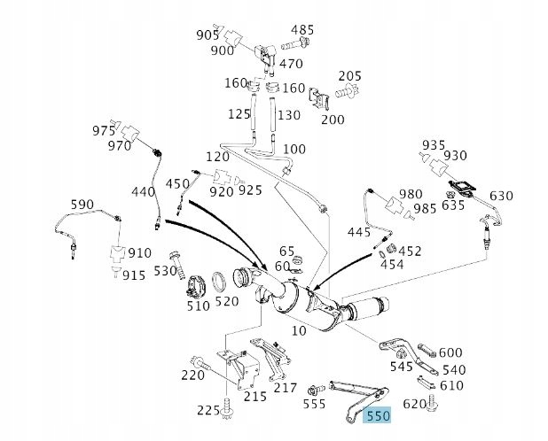 Uchwyt wspornik katalizatora Mercedes Sprinter 906 Car type Cargo vans Trucks RVs