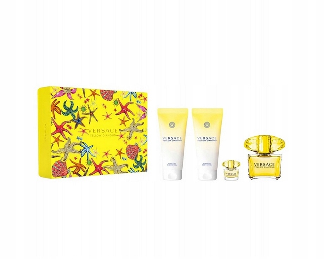 Versace Yellow Diamond sada Edt 90 ml balzám sprchový gel 5 ml E