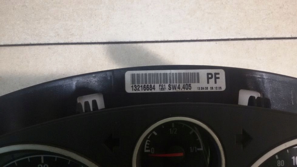 dials dials ZAFIRA B 1.9CDTI 13216684PF