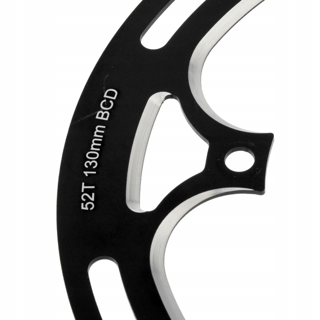 Zębatka 52/53T Pojedynczy łańcuch 130BCD Rower Czarny Marka bez marki