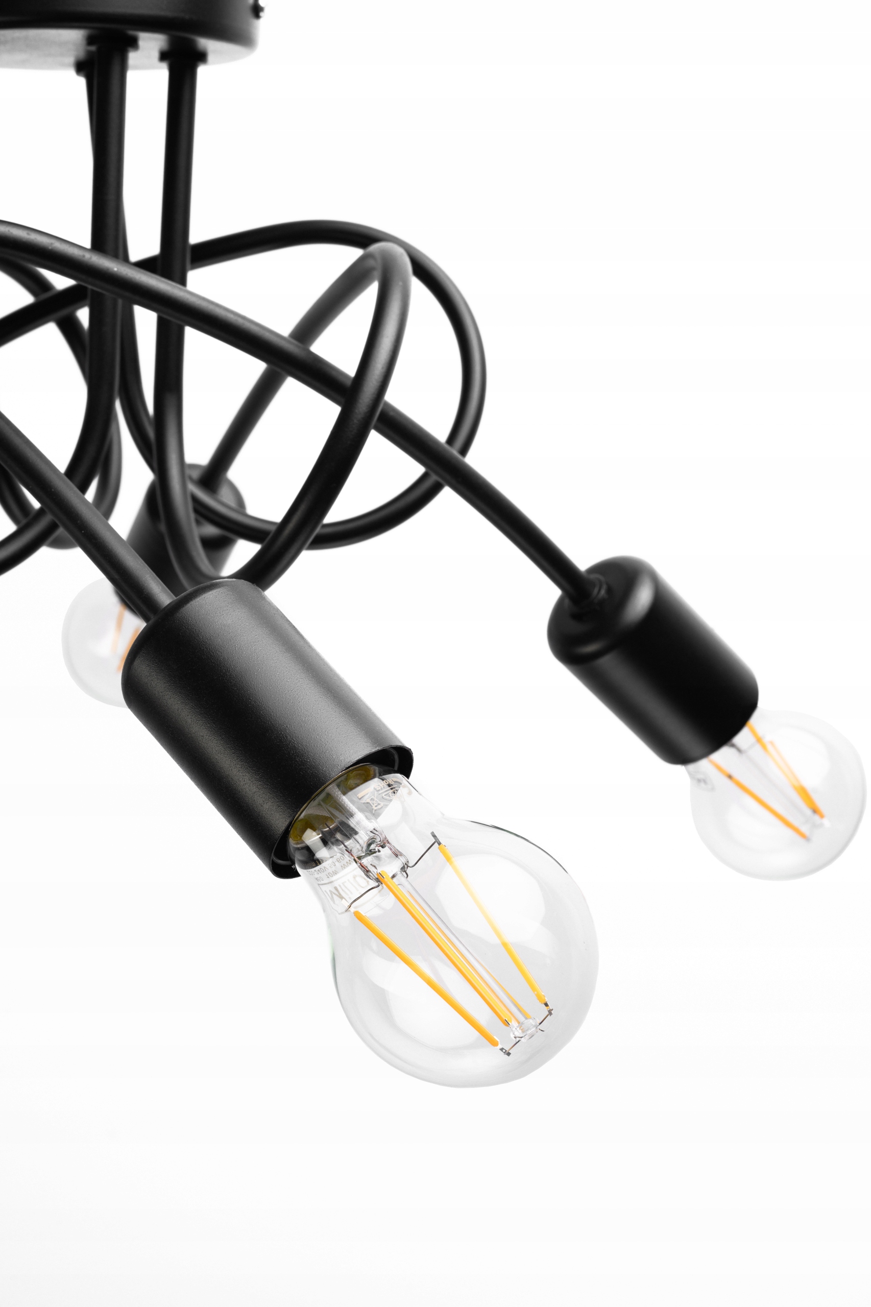 LAMPA WISZĄCA SUFITOWA ZAWIJANA LOFT 4xE27 Długość/wysokość 26 cm