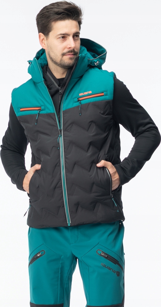 Pánská Prošívaná Vesta Bunda Bez Rukávů Iguana Odel, Velikost L