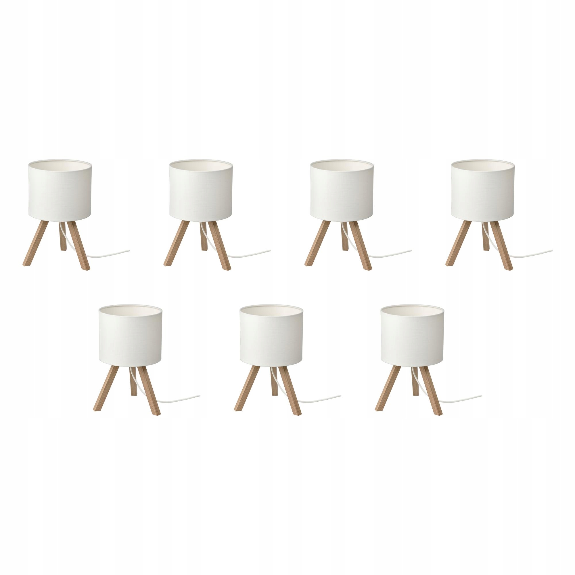 7 ks Stolní lampa Storsegel jasan bílý elegantní dekorace