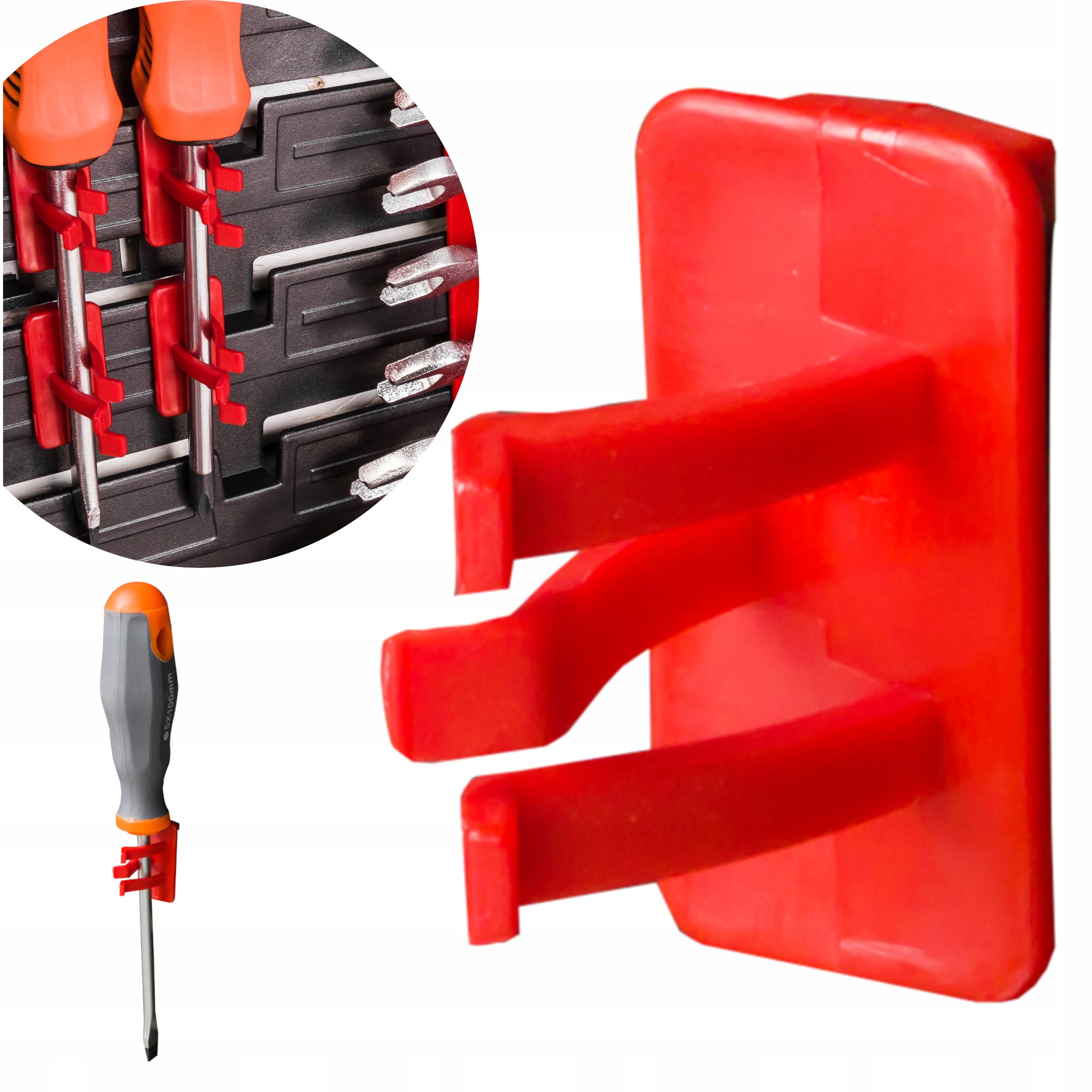 100 x Spona, úchyt na klip na šroubováky pro nástrojovou desku Itbnn