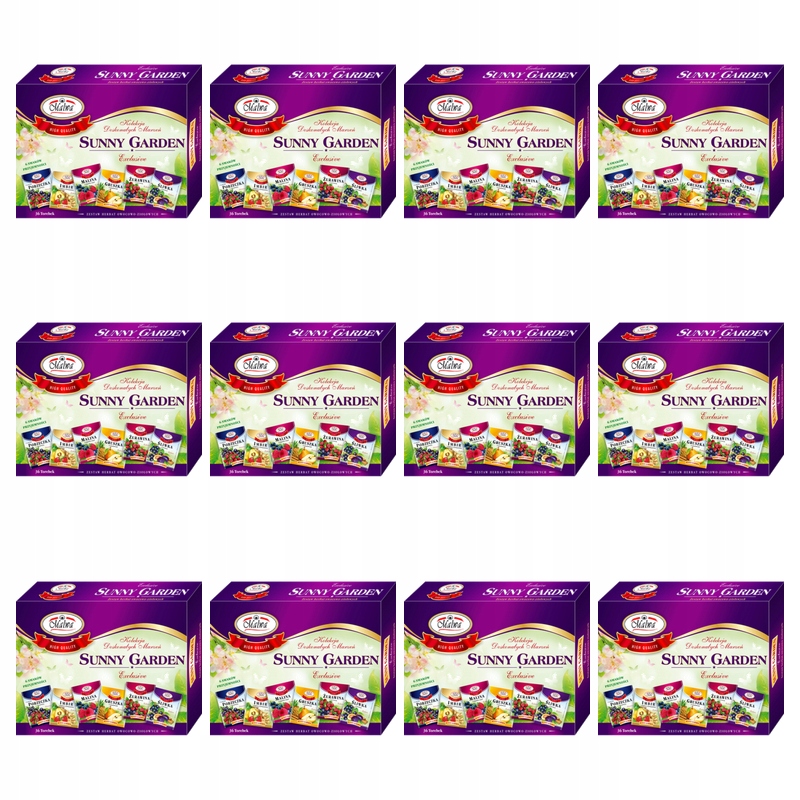 Malwa Sunny Garden sada ovocno-bylinných čajů 36 tb X12