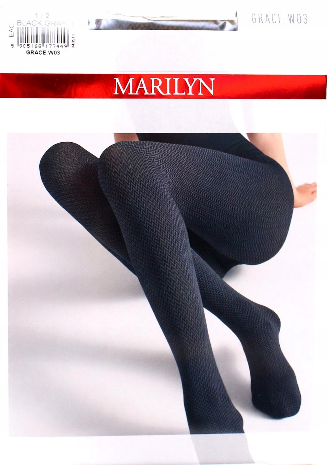 

Marilyn Grace W03 R1/2 rajstopy wzór 40DEN