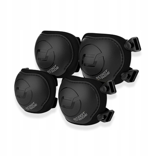 Scootandride Zestaw ochraniaczy dla dzieci S Czarny