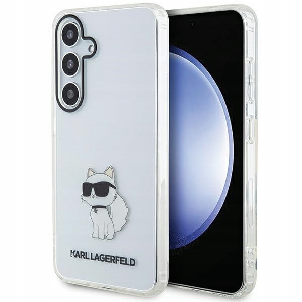 Pouzdro pro Samsung Galaxy S24 Karl Lagerfeld Choupette Průhledné