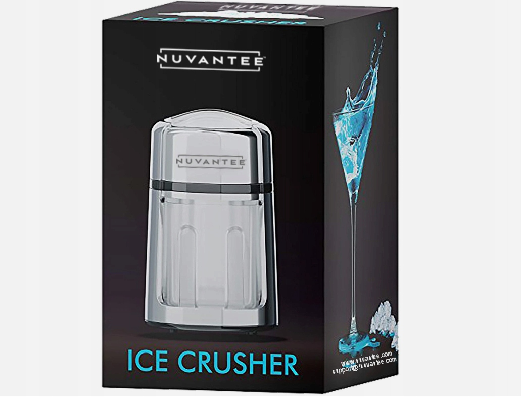 Ruční drtič ledu Nuvantee – konstrukce ze zinkové slitiny odolná...