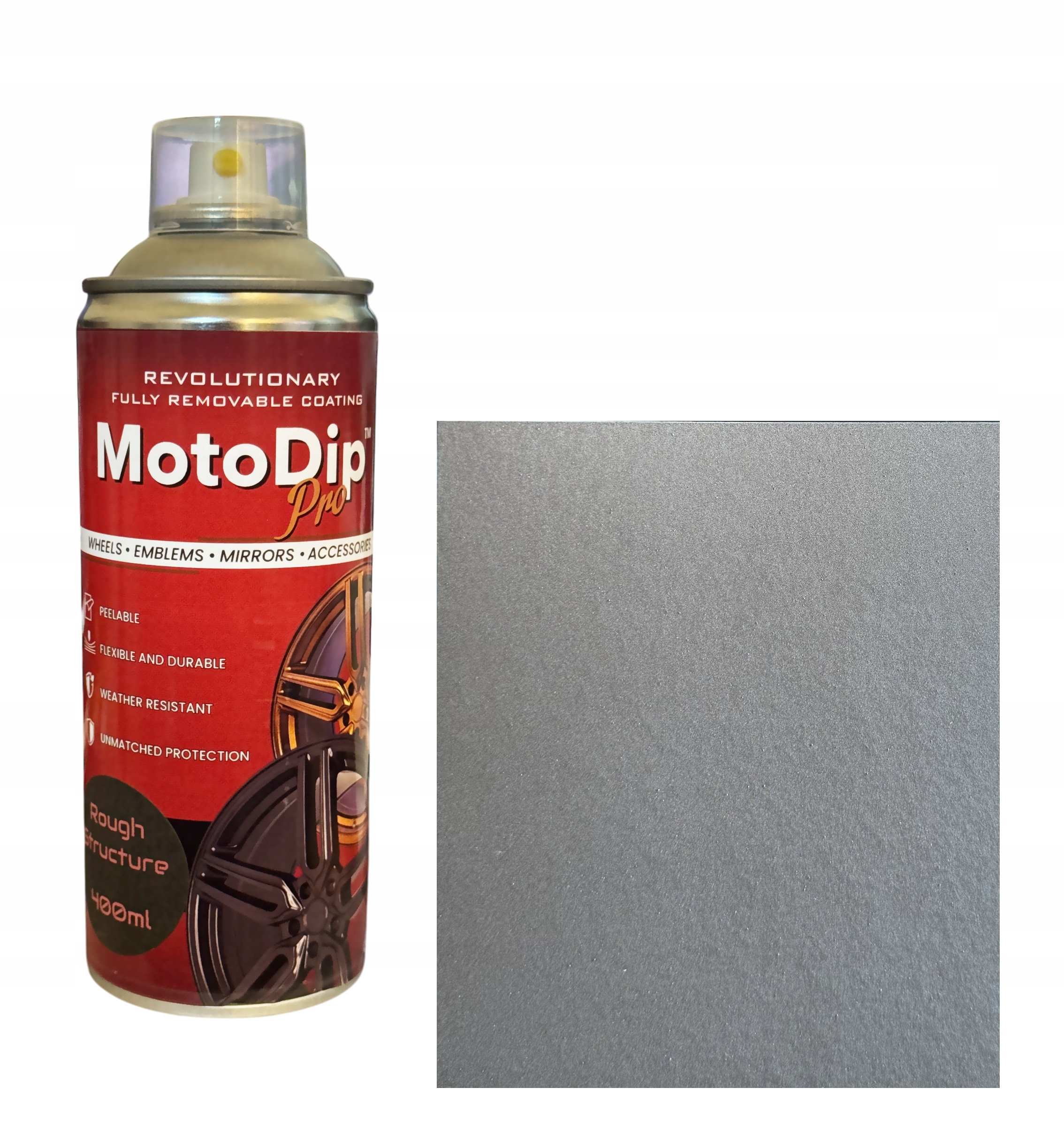 Moto Dip powłoka gumowa strukturalna grafitowy mat 400ml