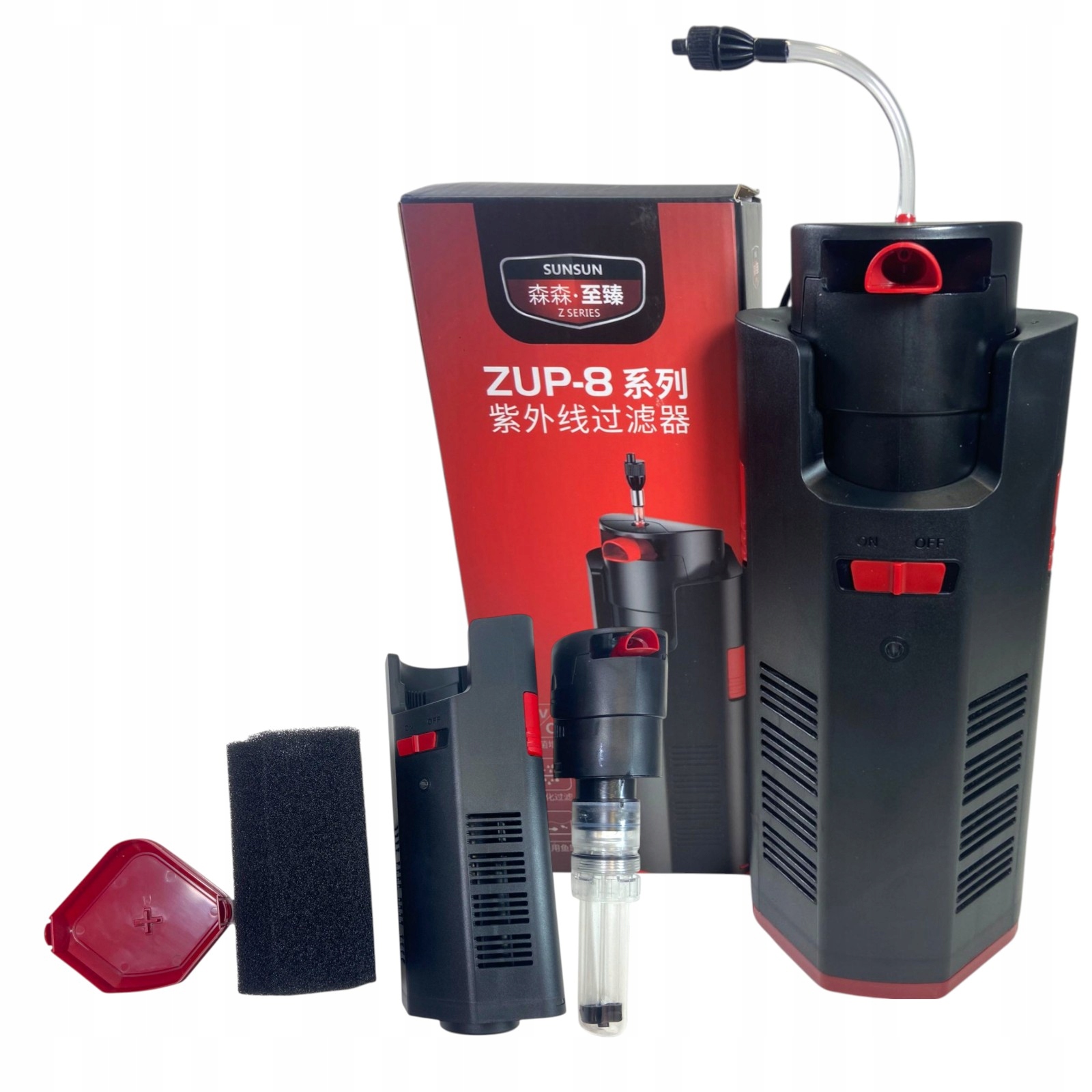 Zaawansowany filtr wewnętrzny konstrukcji narożnej z Lampą Uv-c 9W 700l/h