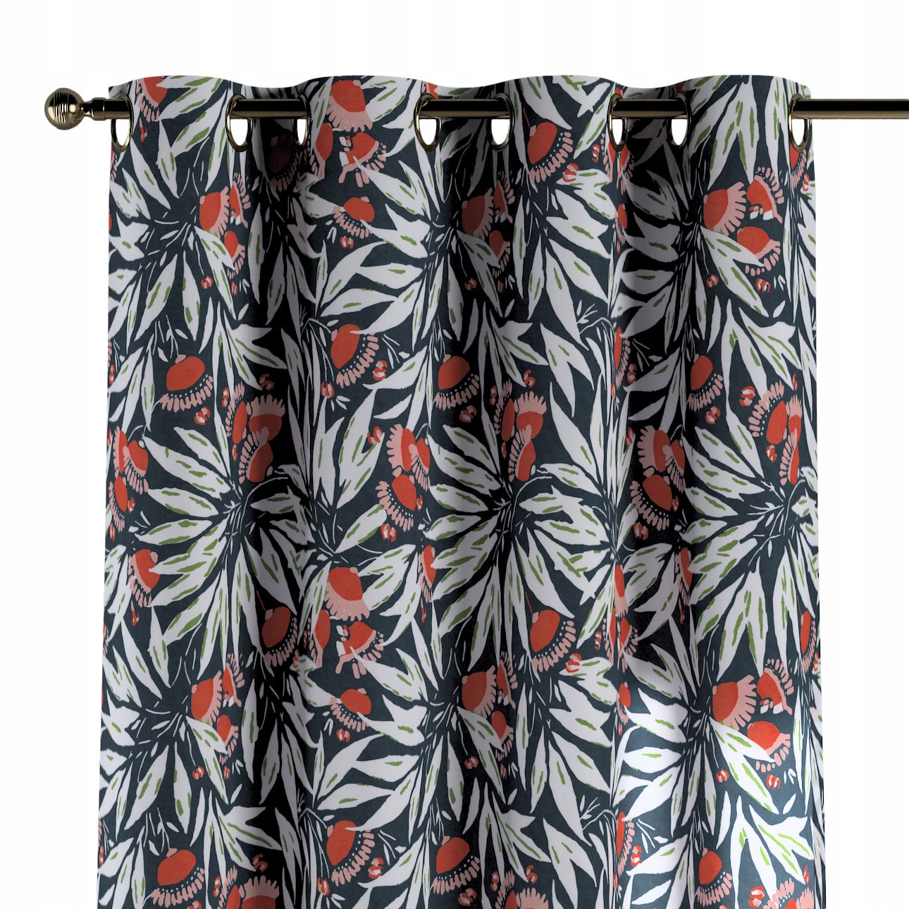 Záves na kolieskach 1 ks 130x245 cm modrý