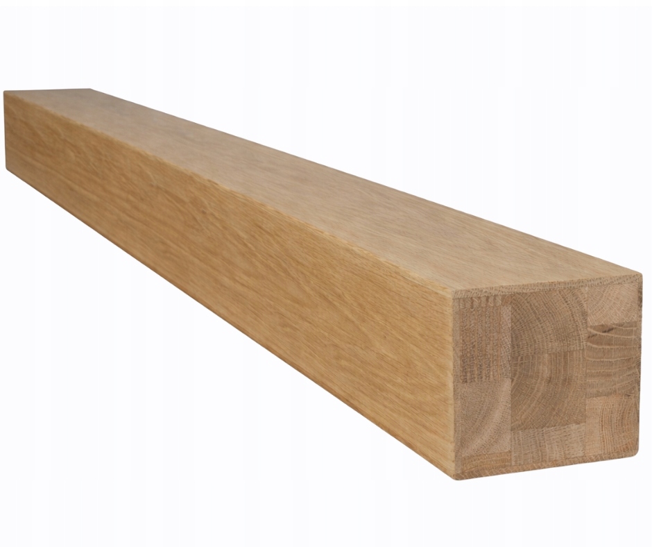 Dubová kantovka dřevěná 10 x 10 110 cm Sloupek Barierka Záchyt 100 x 100
