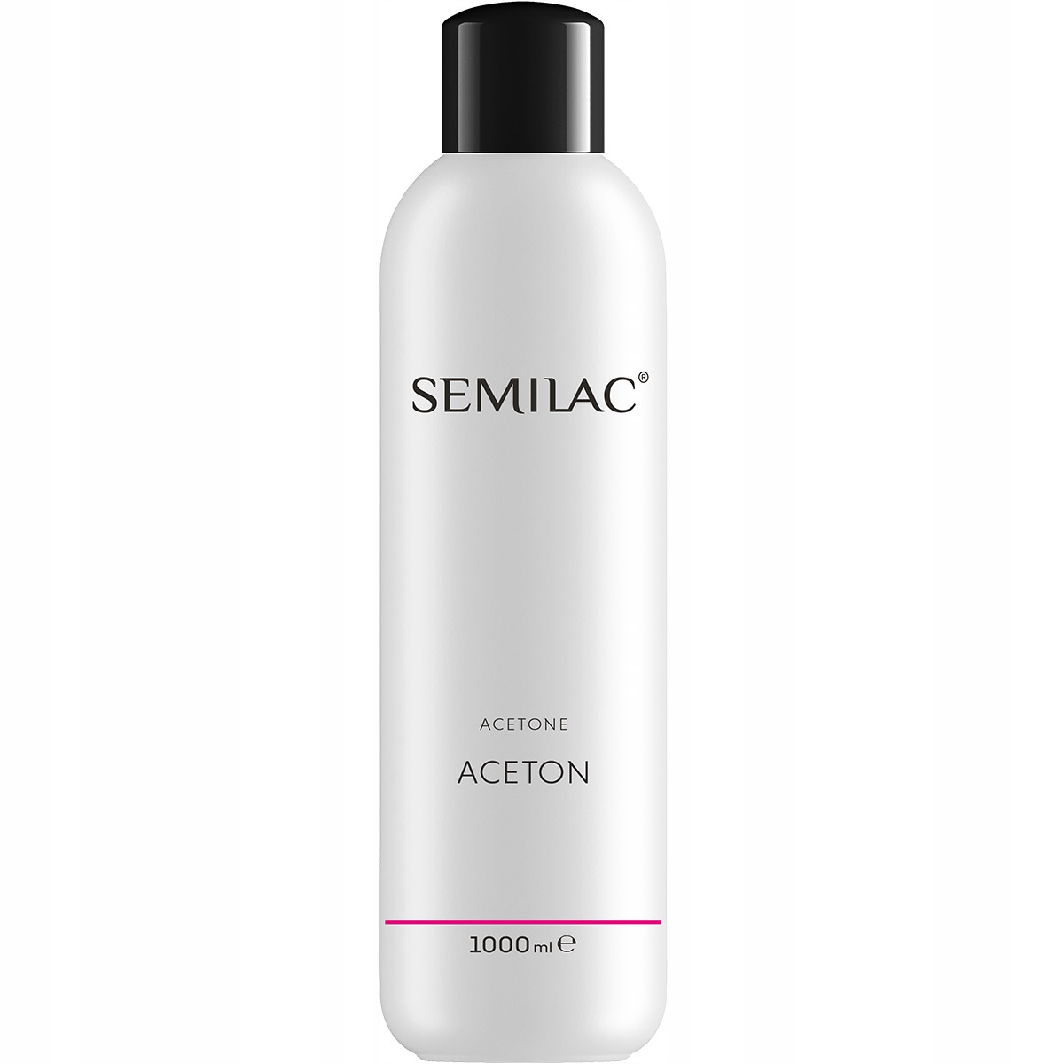 Odstraňovač hybridného laku kozmetický acetón Semilac Acetone 1000 ml