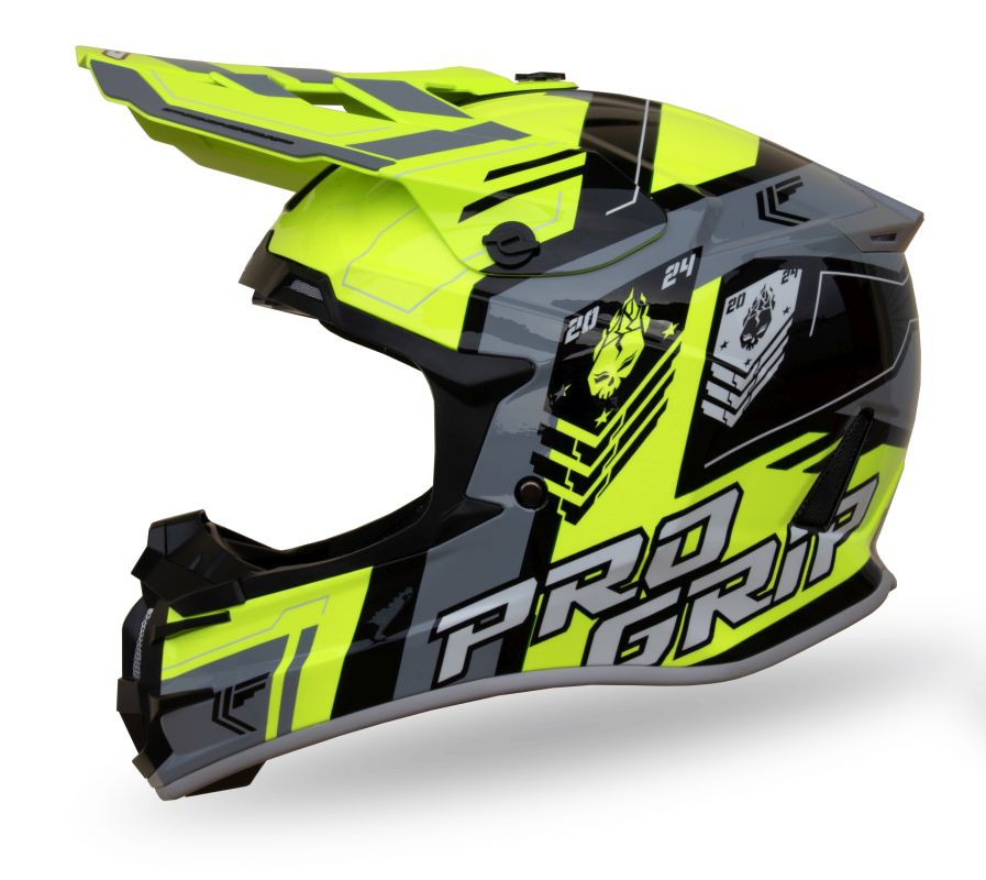 Progrip 2024/06 Prilba Cross PG3080 Spirits Farba Žltá Fluo Čierna Šedá Roz