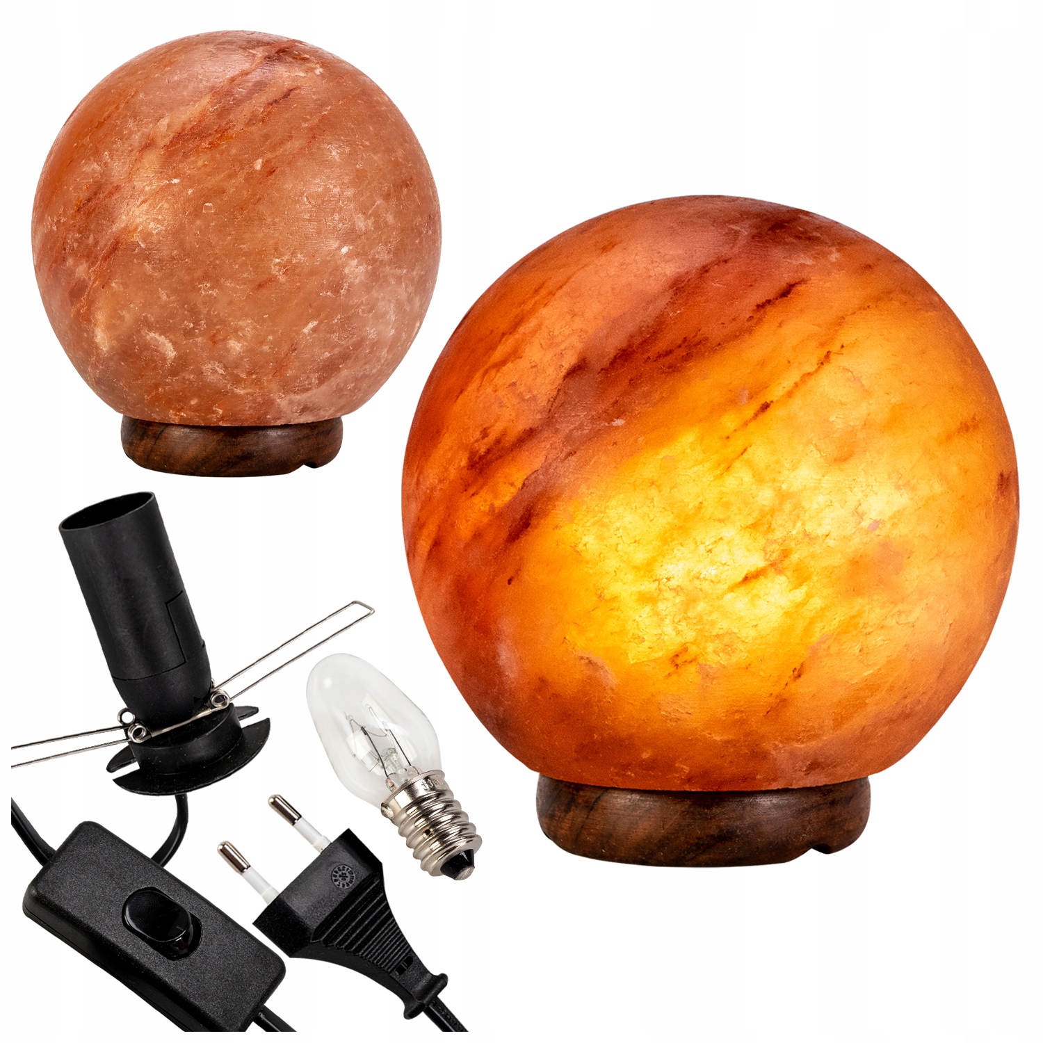 Solná Lampa Kula 3 5 kg Himalájská Sůl Ionizátor Čistička Vzduchu