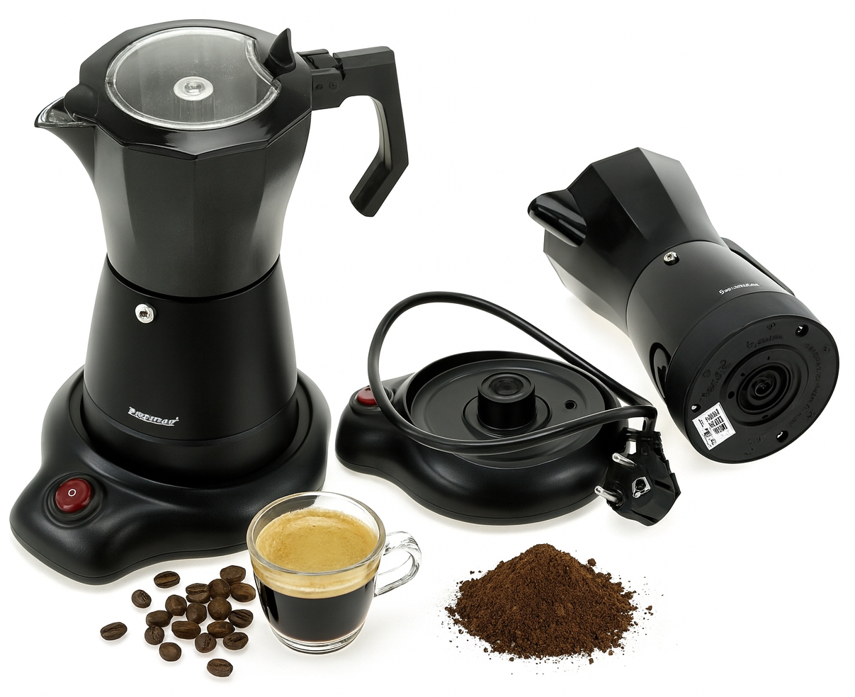 Elektryczna Kawiarka 6F 300ml Zaparzacz Ekspres do Kawy espresso Austria