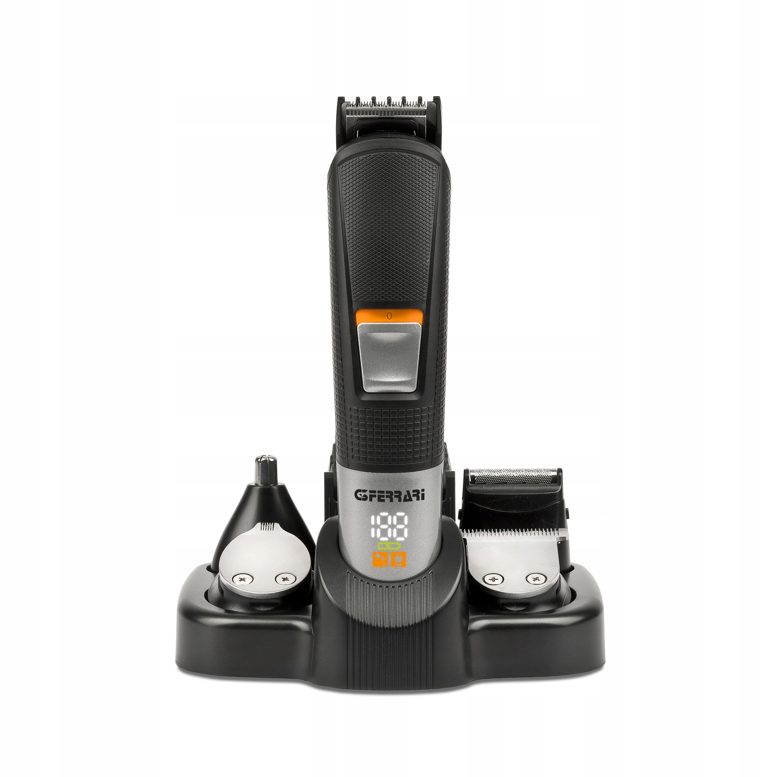 Zastřihovač G3Ferrari, G3006200, 5v1, peo vlasy a vousy, digitální displej,