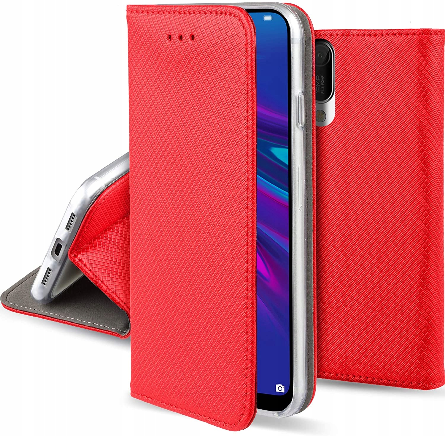

Etui Case Smart Magnet do Huawei Y6 2019 +szkło 9H