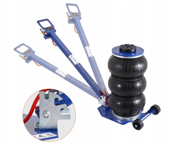 Polštářový Zvedák Hever Pneumatický Nastavitelná rukojeť Rychlé Zvedání 3t