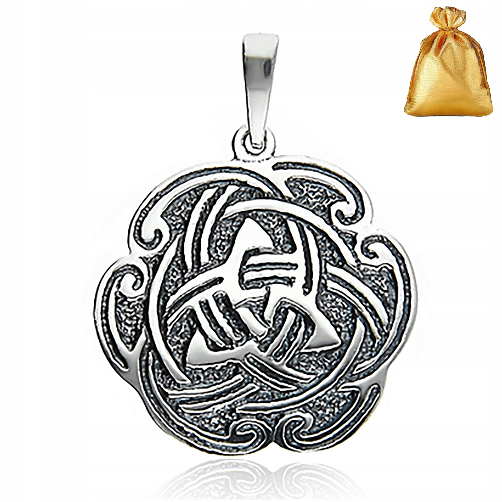 Stříbrný Pánský Přívěsek Přívěsek Keltský Talisman Stříbro Pr 925 Jako Dárek