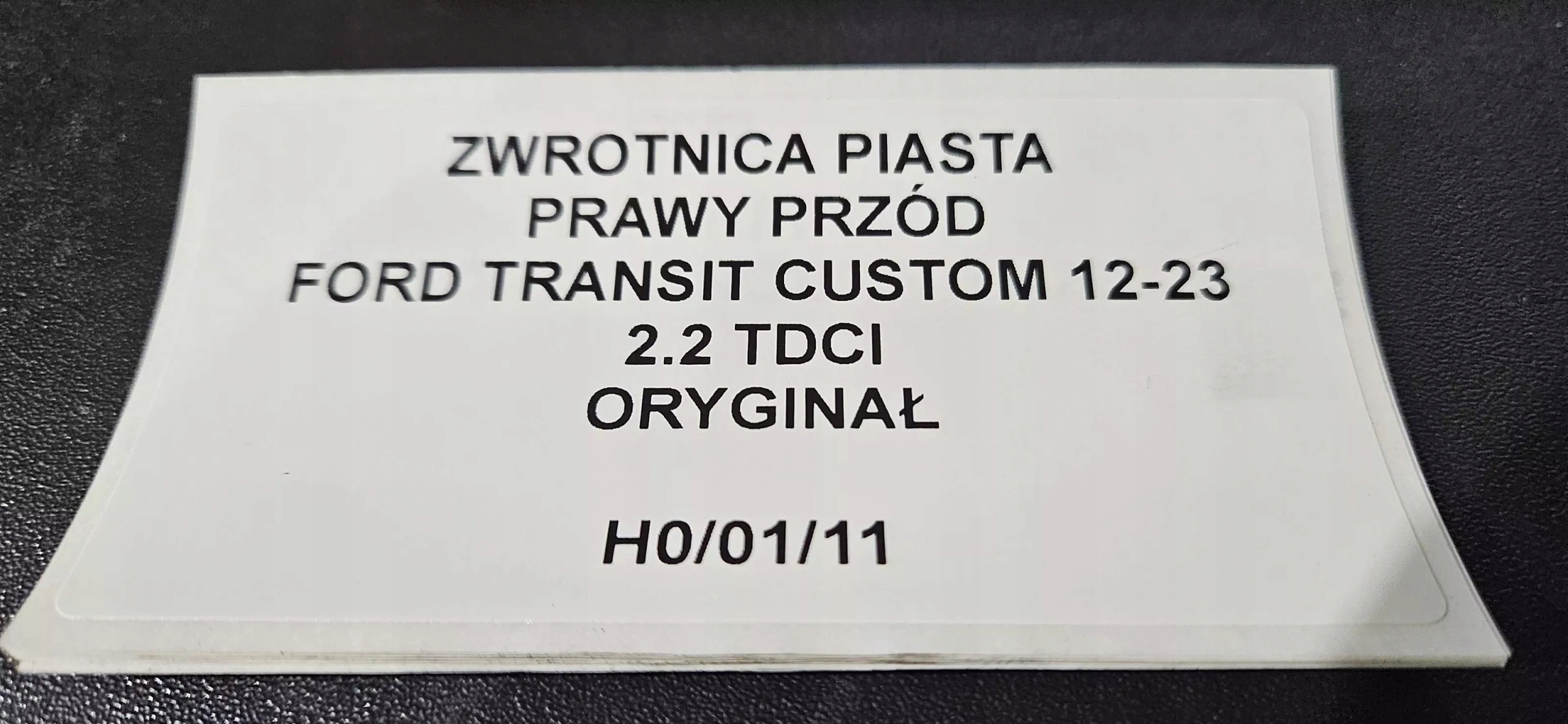 otoč čepu pravý předek TRANSIT CUSTOM 12-23
