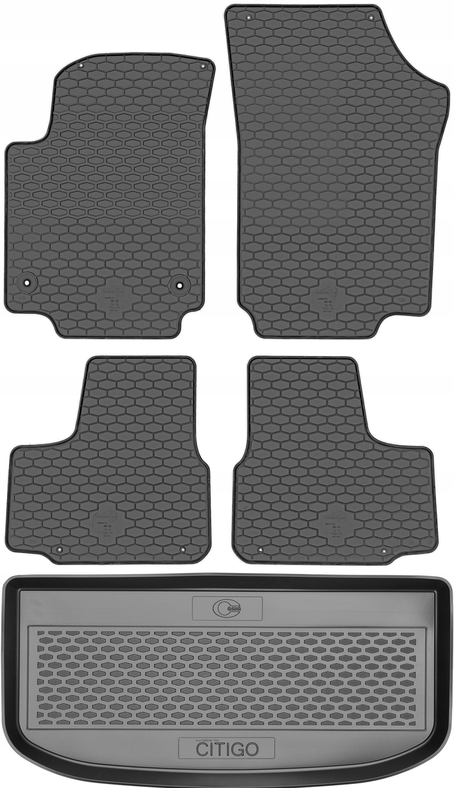 Škoda Citigo Hb 2012-2019 Koberce batožinový priestor