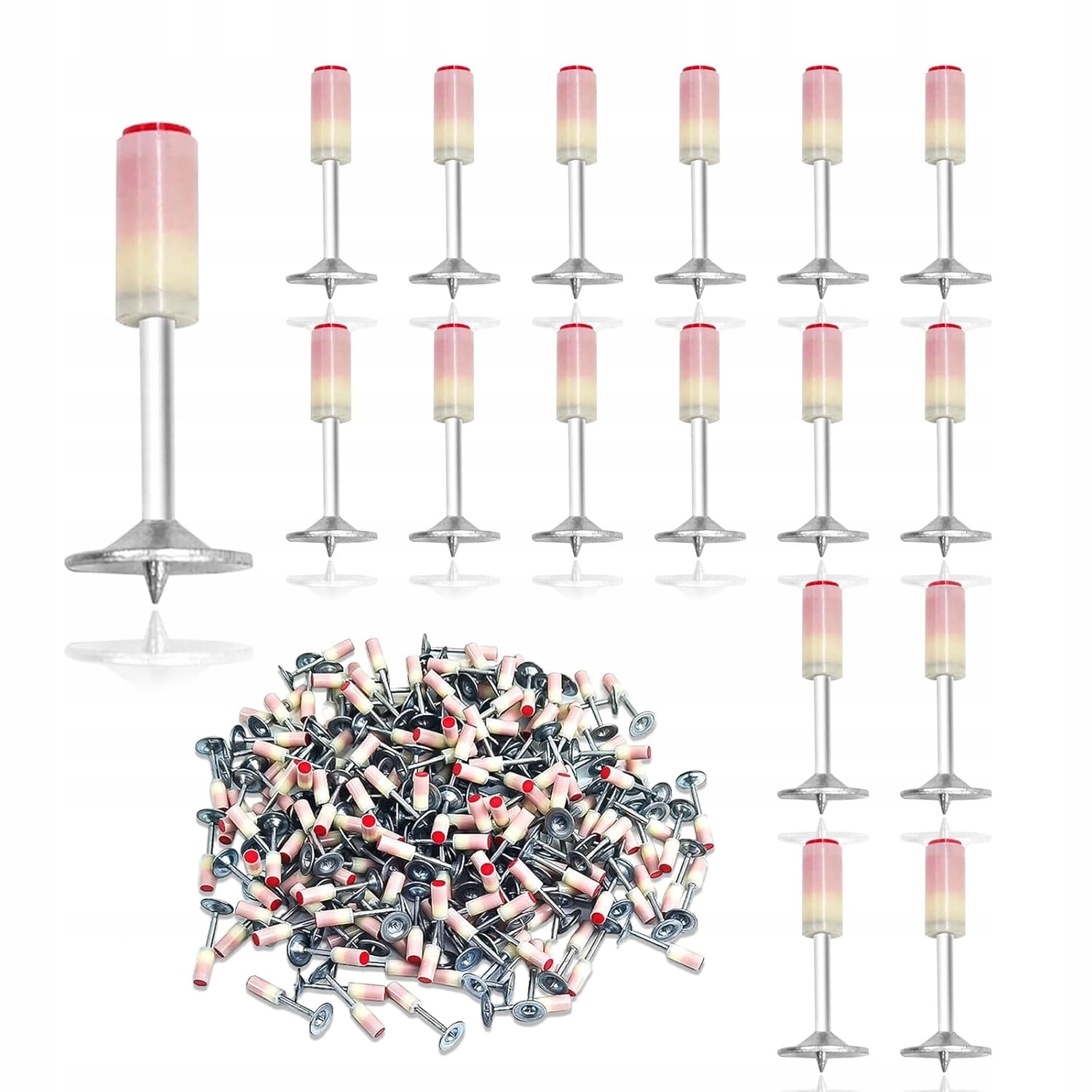 400 ks Hřebíky do pistole na betonu, kov, dřevo, hřebíkovačka