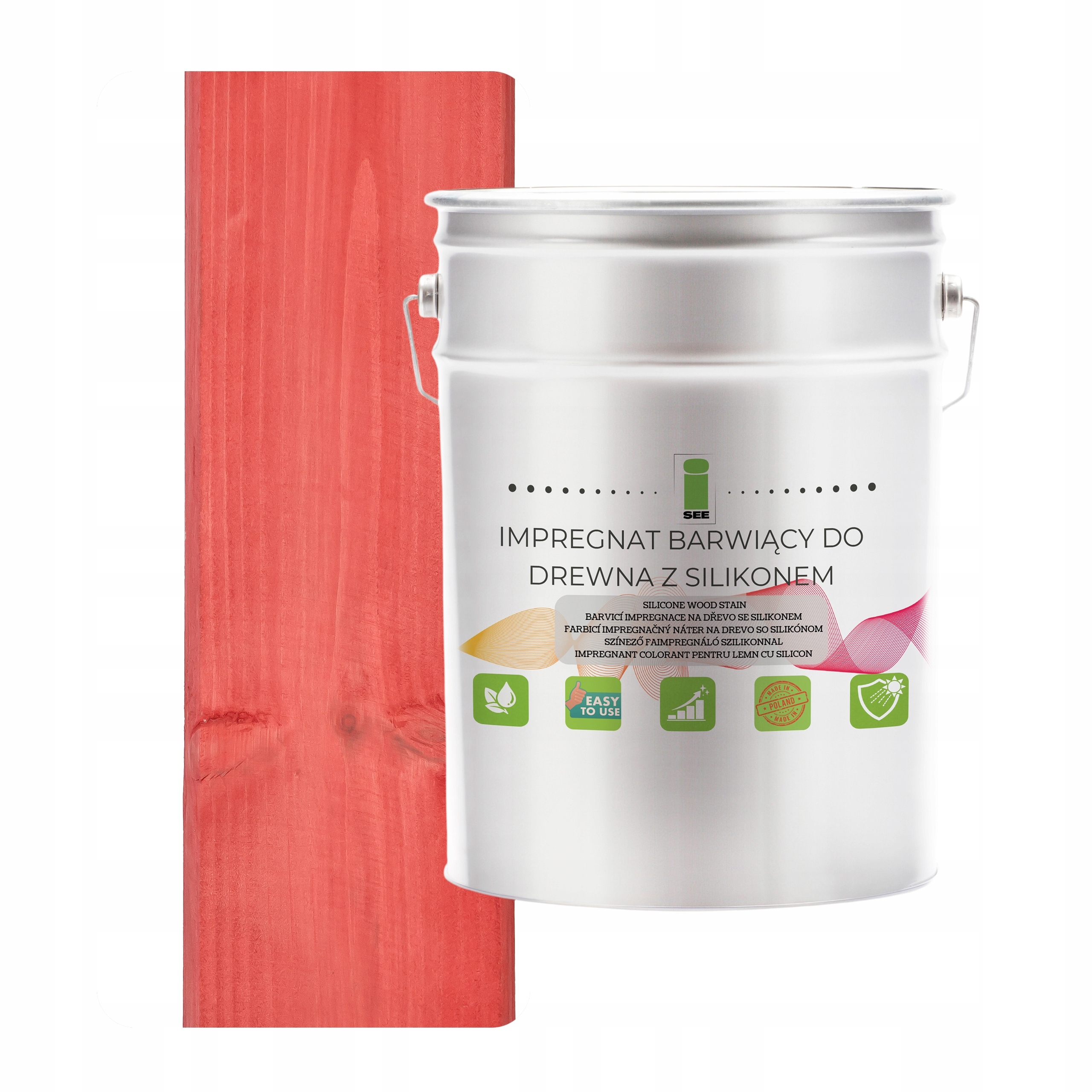 Impregnat Na Dřevo Se Silikonovým Voskem Růžový Hydrofobní 2v1 10L RAL3027