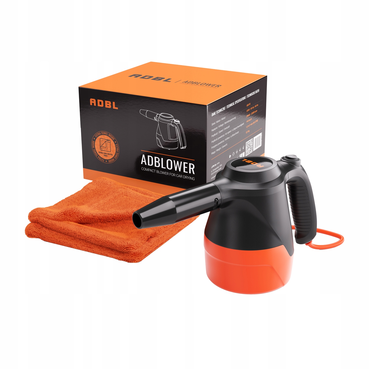 ADBL _ ADBLOWER _ KOMPAKTOWA DMUCHAWA DO OSUSZANIA 600W