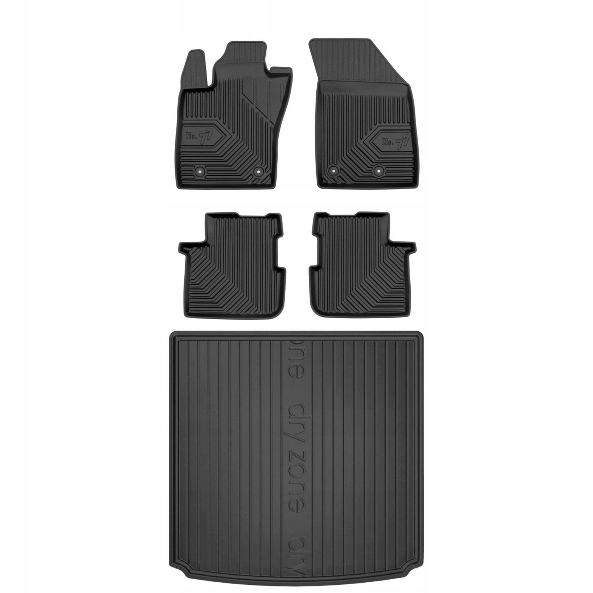 Gumová sada kobercov a rohoží Fiat Tipo od roku 2015