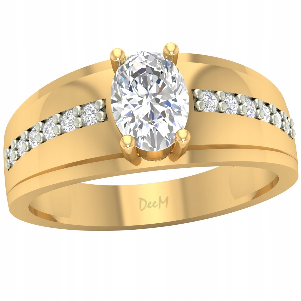 Zlatý Prstýnek S Kamenem 585 Ovál