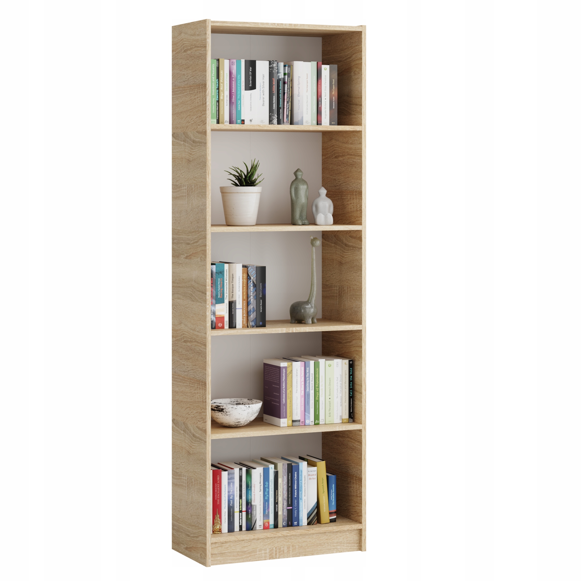 КНИЖНАЯ ПОЛКА SONOMA 5 ПОЛОК 60 СМ СКОРОСШИВАТЕЛИ