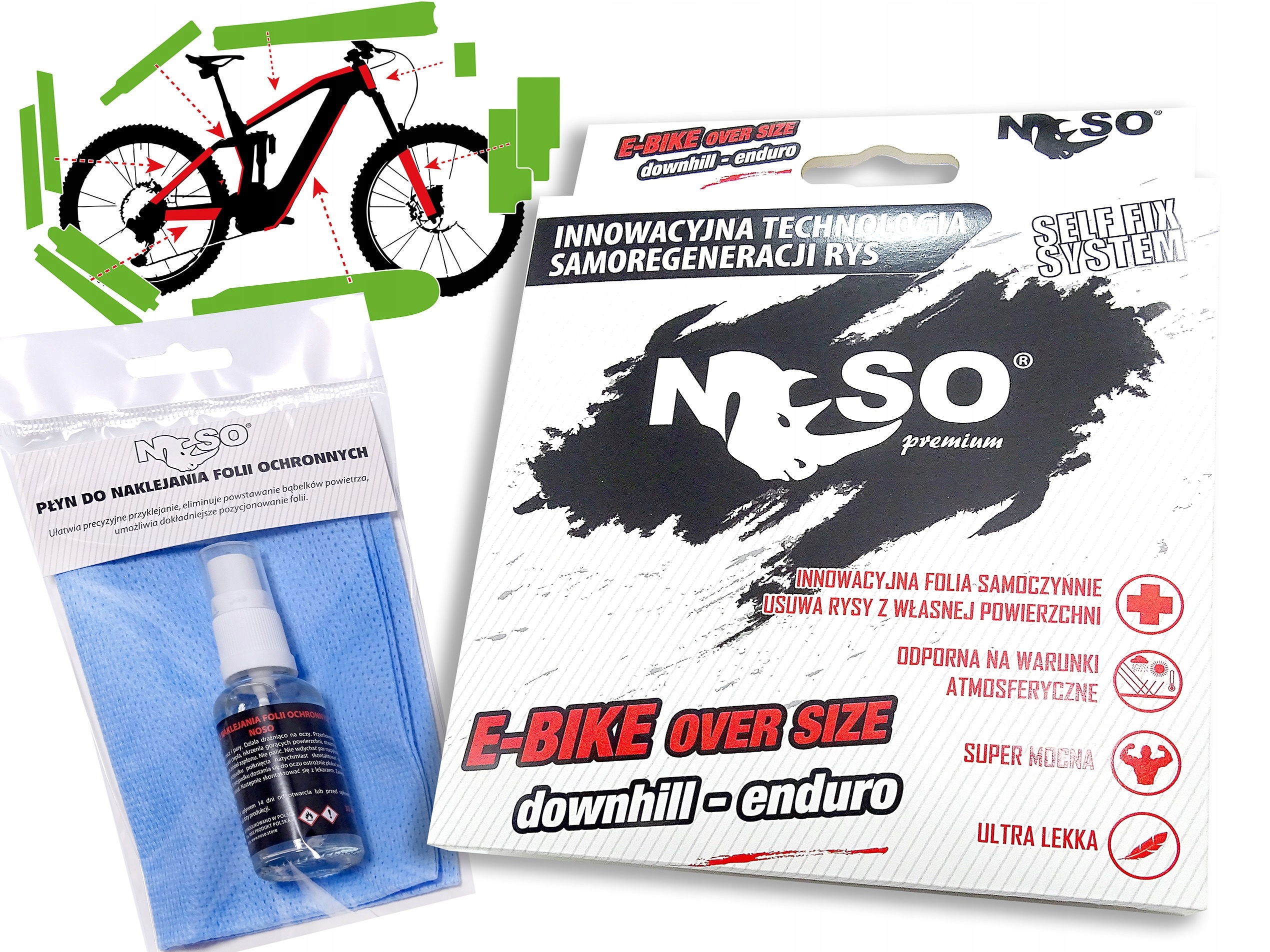 Fólie na kolo E-bike Dh sada XXL|fólie s-reg Ppfh Premium Mat