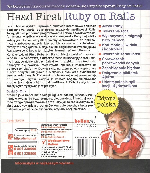 Head First. Ruby on Rails. Griffiths Gatunek Programowanie