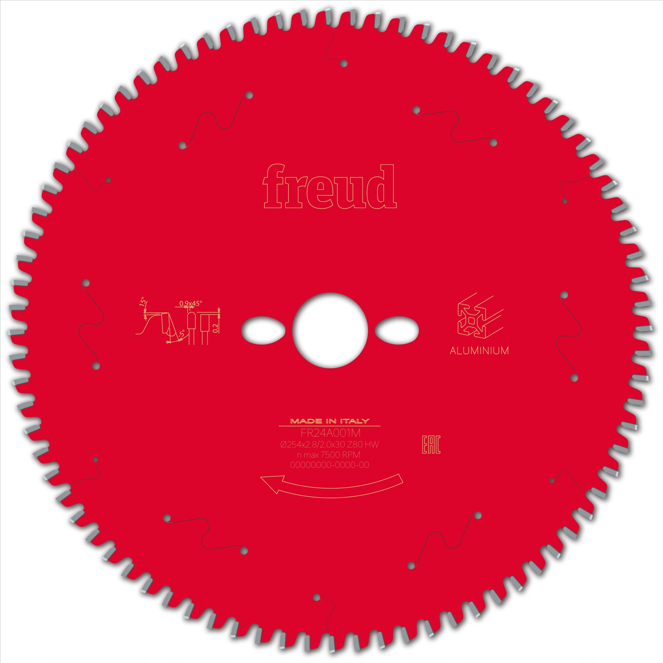 Piła tarczowa FR24A001M 254 x 30 x 2,8/2 x T80