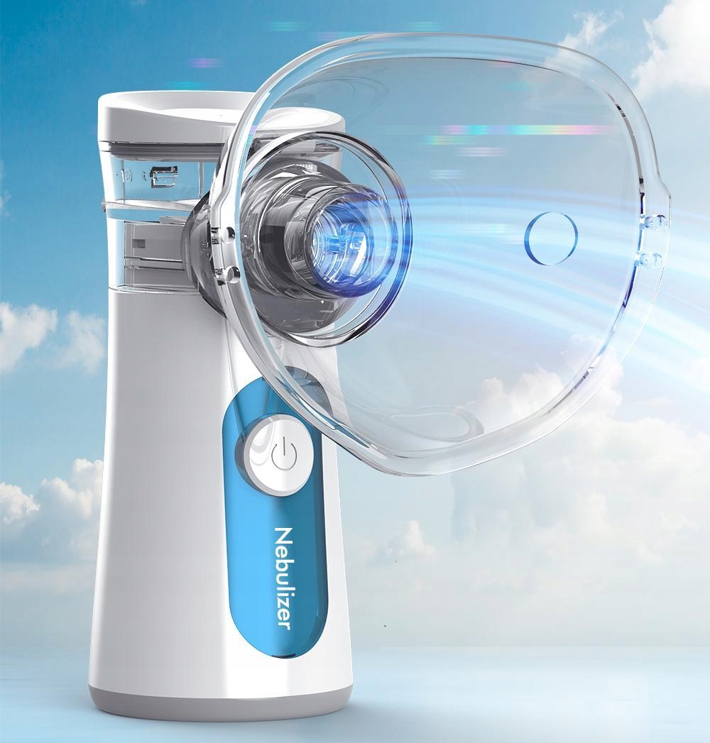 Certyfikowany Inhalator MESH Nebulizer Przenośny Skład zestawu maska dla dorosłych