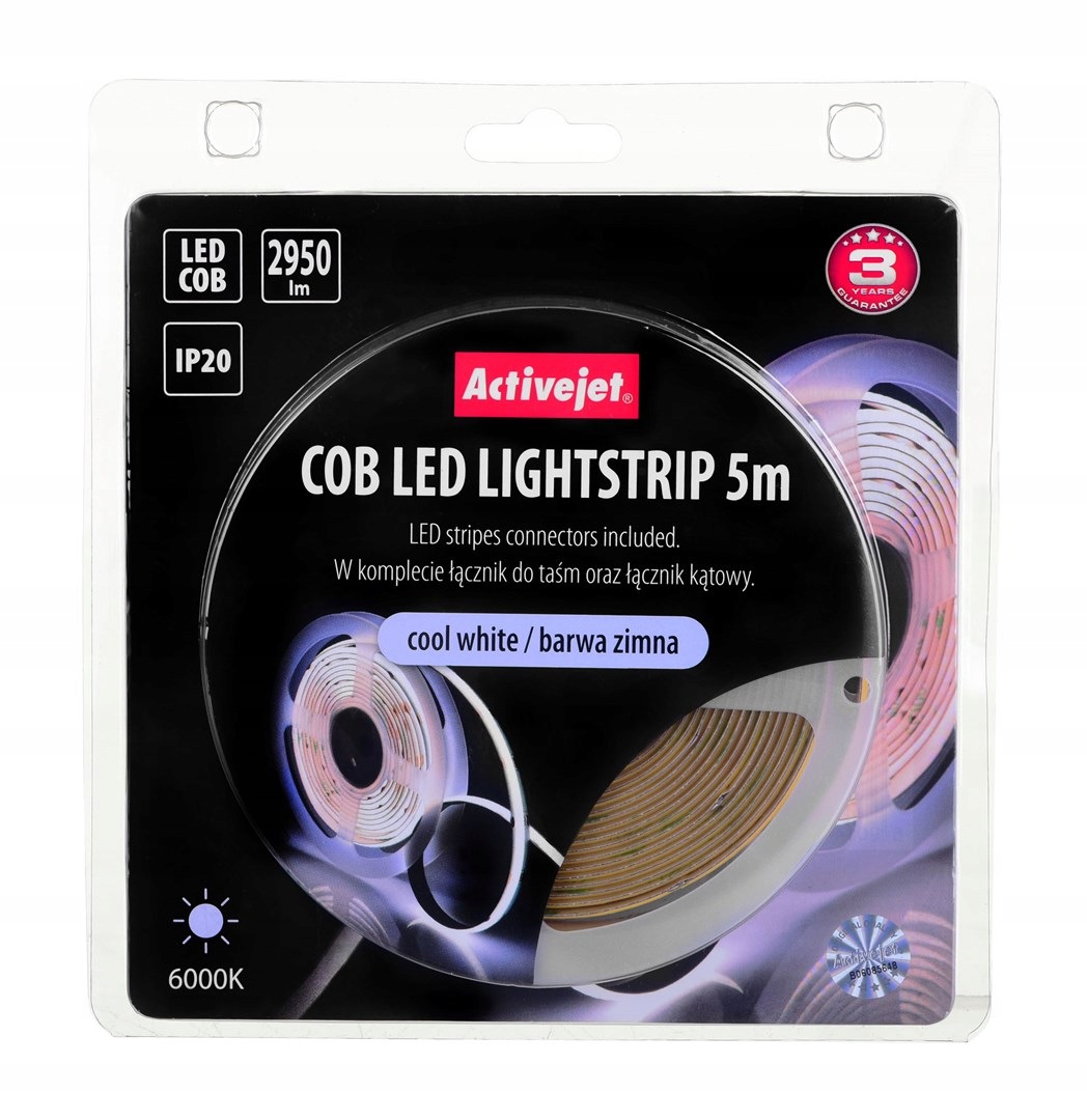 Led pásek Cob 5 m studená barva IP20