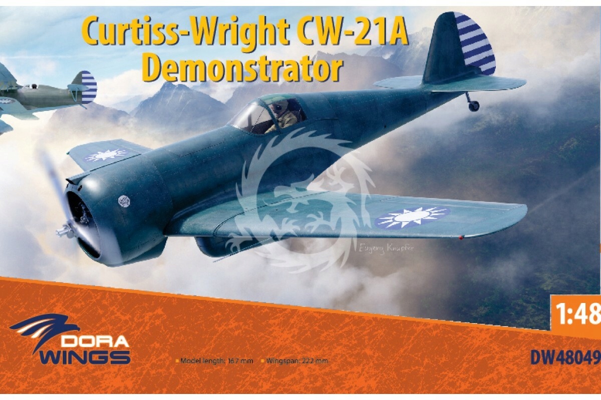 Model plastový Curtiss-Wright CW-21A Dora Wings 48049 měřítko 1/48