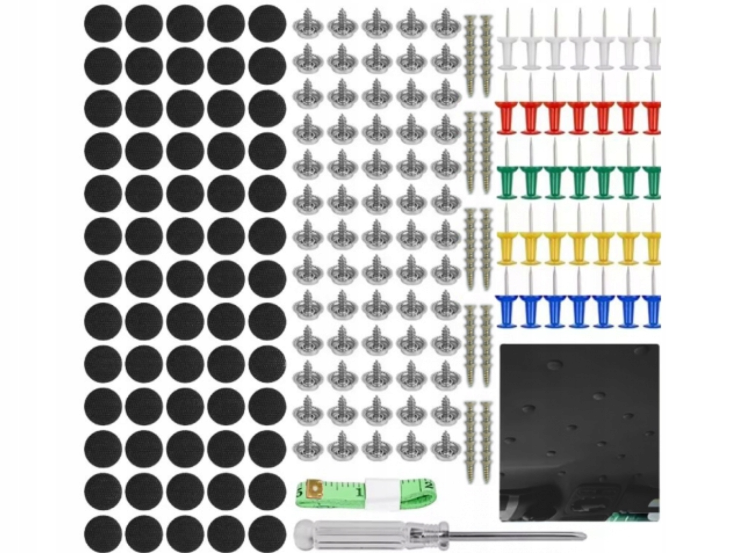 ZESTAW DO SAMODZIELNEJ NAPRAWY PODSUFITKI SAMOCHODOWEJ 70 ELEMENTÓW