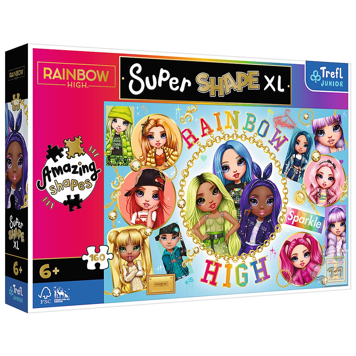 

50027 Trefl Puzzle 160 el. XL Kolorowe Rainbow Hig